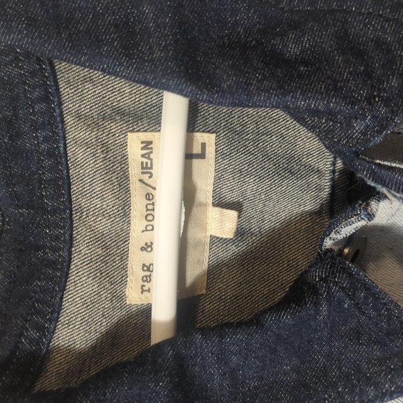 Men's Size L Rag & Bone 2 Tone Denim Vest - Picture 2 of 3